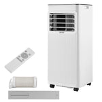 VEVOR Portable Air Conditioner, 7000 BTU 2kW 3-in-1 Standing Cooling Ac Unit, LED Touch Panel & Remote Control, 24h Timer, Cooling/Dehumidifier/Fan Mode for Room Indoor, White, Energy Efficiency: A