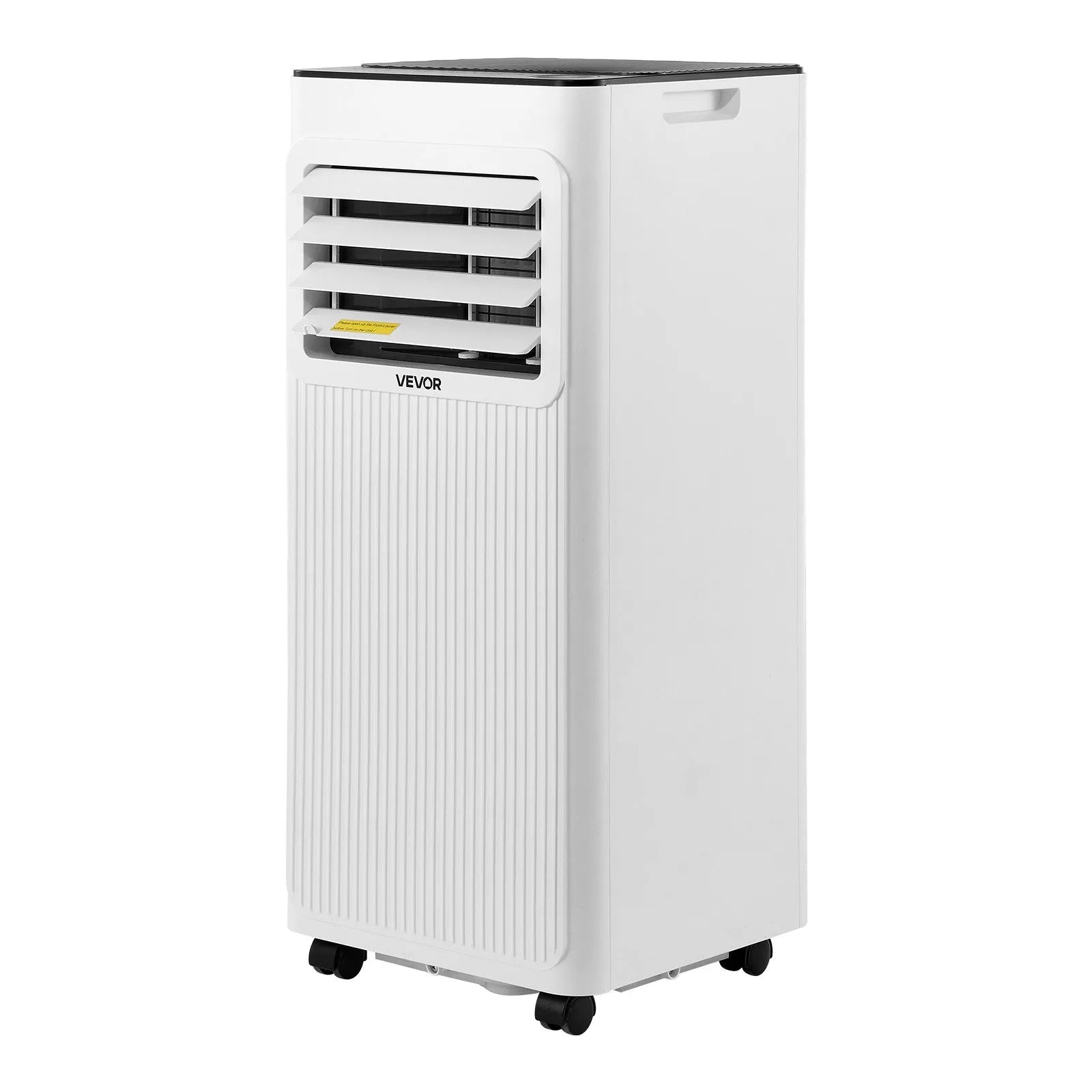 VEVOR Portable Air Conditioner, 7000 BTU 2kW 3-in-1 Standing Cooling Ac Unit, LED Touch Panel & Remote Control, 24h Timer, Cooling/Dehumidifier/Fan Mode for Room Indoor, White, Energy Efficiency: A