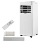 VEVOR Portable Air Conditioner, 9000 BTU 2.6kW 3-in-1 Standing Cooling Ac Unit, LED Touch Panel & Remote Control, 24h Timer, Cooling/Dehumidifier/Fan Mode for Room Indoor, White, Energy Efficiency: A