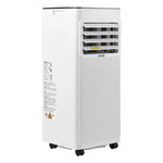 VEVOR Portable Air Conditioner, 9000 BTU 2.6kW 3-in-1 Standing Cooling Ac Unit, LED Touch Panel & Remote Control, 24h Timer, Cooling/Dehumidifier/Fan Mode for Room Indoor, White, Energy Efficiency: A