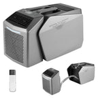 VEVOR Portable Camping Air Conditioner 4850 BTU, Dual Hose Split Tent AC Unit with Remote & Touch Control, 16–32°C Adjustable, 200 m³/h Airflow, 58dB Low Noise, for RV, Outdoor Cooling, Dark Grey
