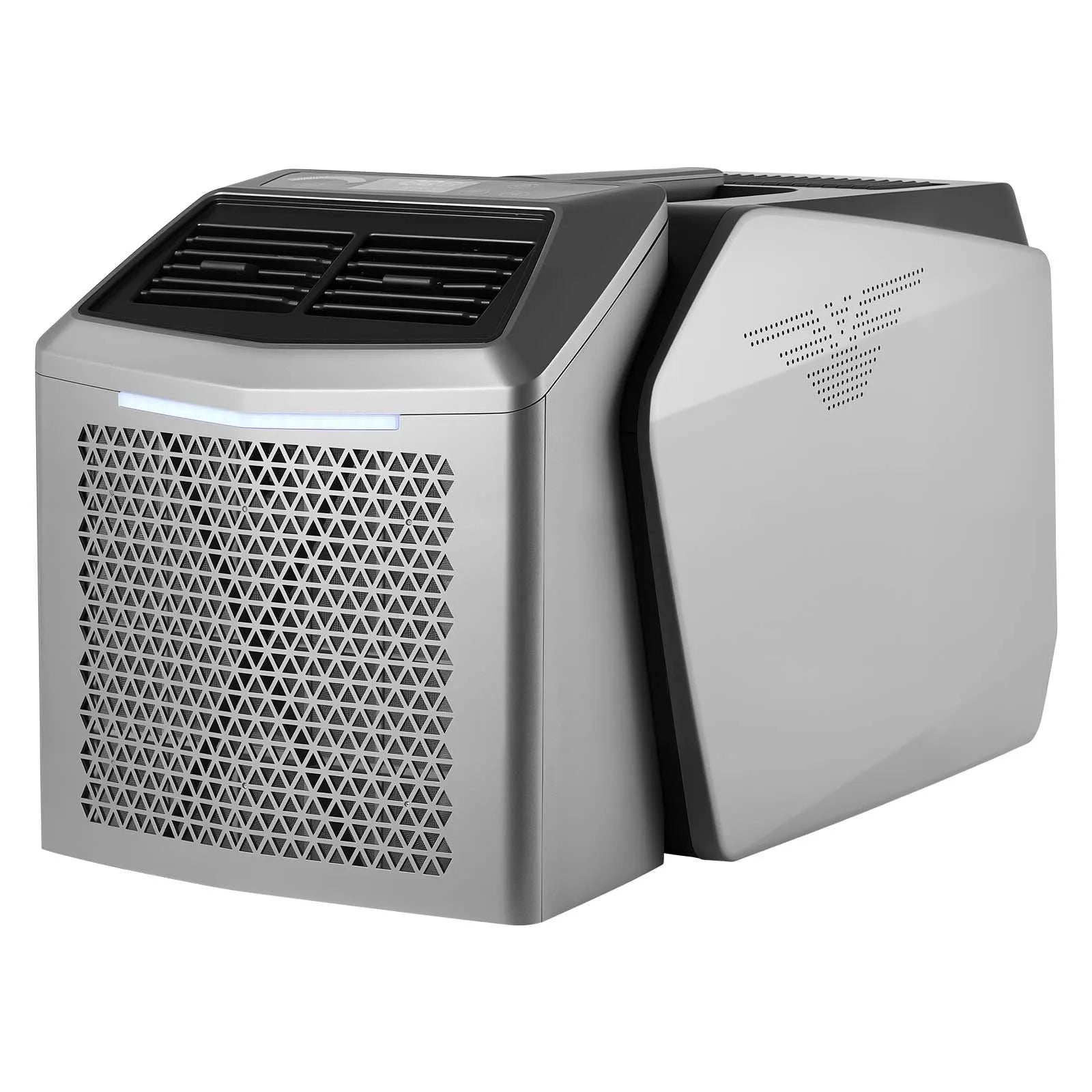 VEVOR Portable Camping Air Conditioner 4850 BTU, Dual Hose Split Tent AC Unit with Remote & Touch Control, 16–32°C Adjustable, 200 m³/h Airflow, 58dB Low Noise, for RV, Outdoor Cooling, Dark Grey