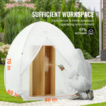 VEVOR Spray Paint Shelter Portable Spray Paint Tent Booth 152.4x152.4x177.8 cm Pop Up