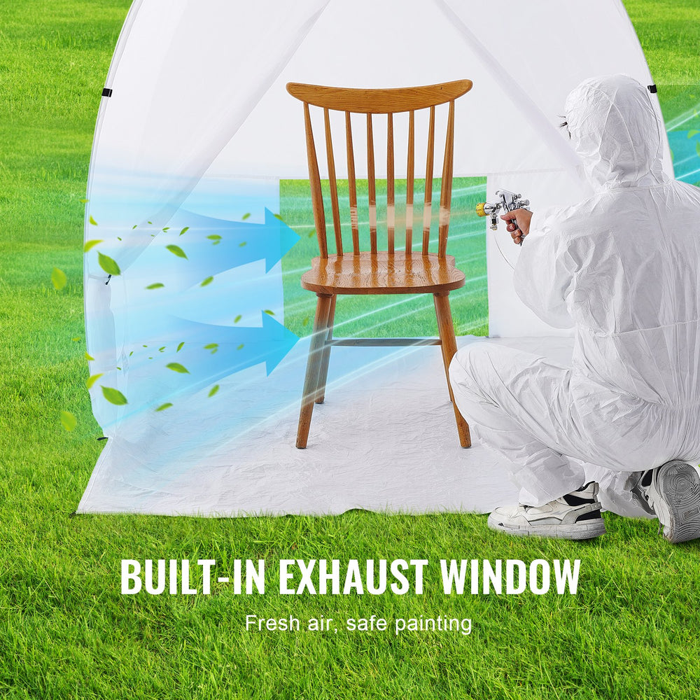 VEVOR Spray Paint Shelter Portable Spray Paint Tent Booth 152.4x152.4x177.8 cm Pop Up