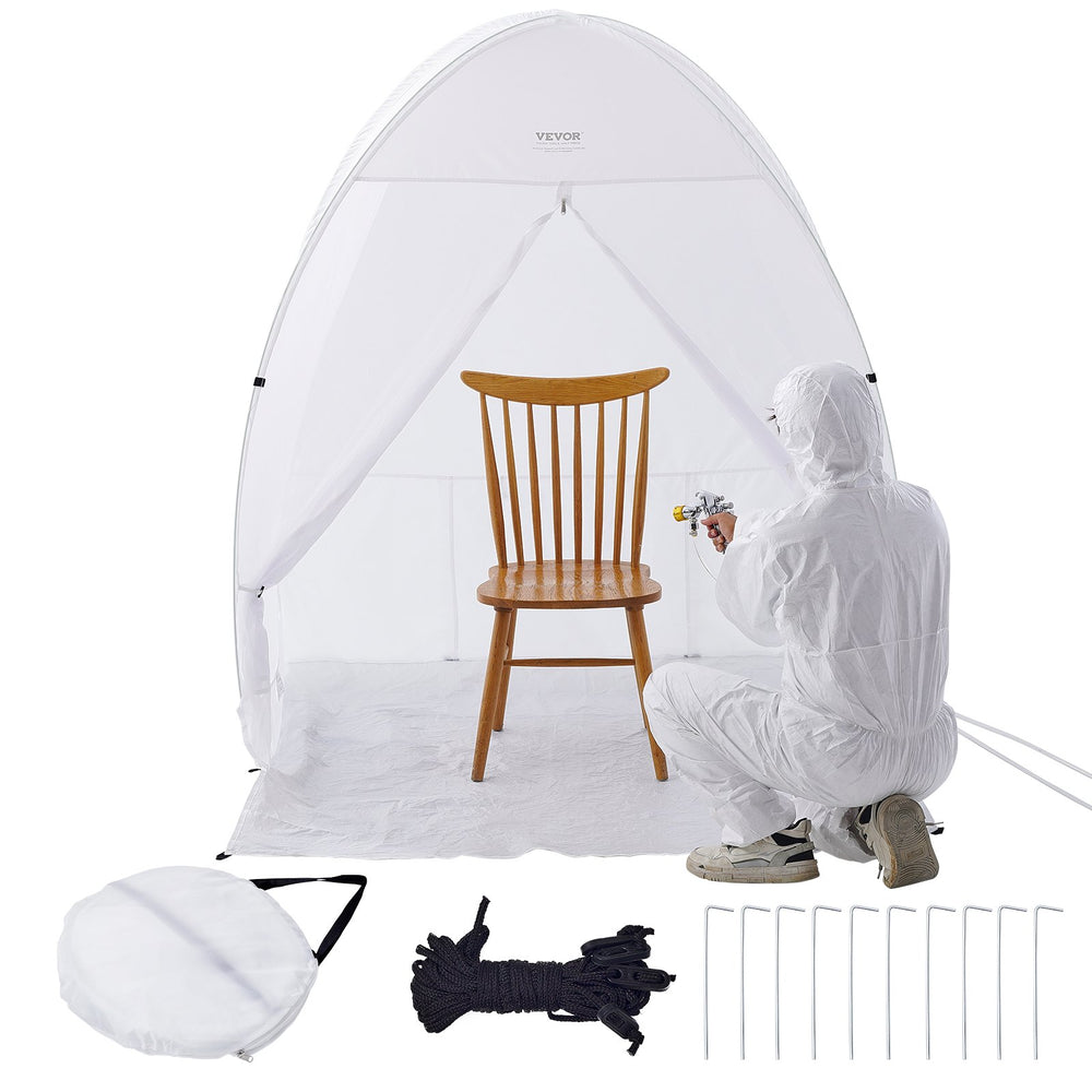 VEVOR Spray Paint Shelter Portable Spray Paint Tent Booth 152.4x152.4x177.8 cm Pop Up