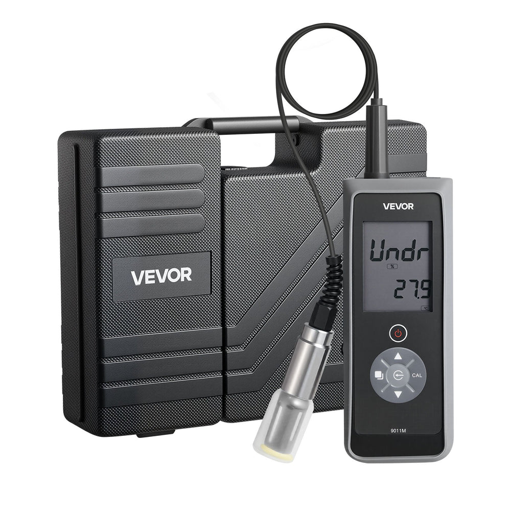 VEVOR Dissolved Oxygen Meter, 0.0-20.0 mg/L Measurement Range, Portable Dissolved Oxygen Tester Kit with 4 m Electrode Cable, Membrane Set and Carrying Case, Data Sets Storage, DO Meter for Ponds