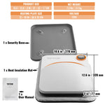 VEVOR Heat Press 30.5 cm x 25.4 cm Portable Easy Press Sublimation Transfer DIY T-shirt