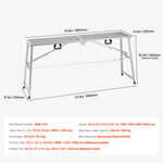 VEVOR Work Platform, 4 Gear Adjustable Height, Folding Alloy Steel Step Ladder, Portable Scaffolding Platform, 880 lb Load Capacity, Non-Slip Rubber Feet, Drywall Painting Stool, Cleaning &amp; Washing