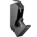 VEVOR Handgun Safe Box Fingerprint Pistol Gun Safes Gun Storage Case Handgun Holder Quick Access Security Lock Key Vault