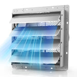 VEVOR 413 mm Shutter Exhaust Fan Wall Mounted Automatic Louvers Silver, Sturdy Steel Housing, 2270 CFM Low Noise, AC Motor, Ventilation and Cooling for Attic, Garage, Barn, Greenhouse, Workshop