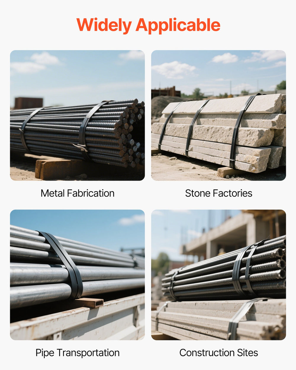 VEVOR Steel Strapping Coil, 19 mm x 0.55 mm x 500 m, Metal Strapping Banding Roll Withstands Harsh Environment, 771 kg Break Strength, Heavy Duty Banding Pallet Strap Coil for Pallet Packing