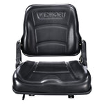 VEVOR Universal Forklift Seat, Fold Down Tractor Seat with Adjustable Angle Back and Micro Switch, 6.3-13.4 inch Extended Slot Comfortable Forklift Seat for Tractor Loader Excavator