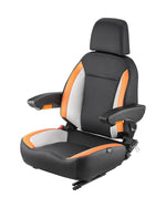 VEVOR Universal Forklift Seat, Tractor Seat with Adjustable Back, Armrest, Headrest & Safety Belt, Secure Tractor Seat with Micro Switch, Ergonomic Lawnmower Seat for Skid Loader Bulldozer