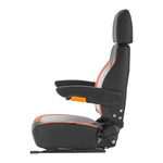 VEVOR Universal Forklift Seat, Tractor Seat with Adjustable Back, Armrest, Headrest & Safety Belt, Secure Tractor Seat with Micro Switch, Ergonomic Lawnmower Seat for Skid Loader Bulldozer