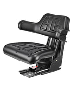 VEVOR Universal Forklift Seat, Waterproof Tractor Suspension Seat with Adjustable Back, Secure Tractor Seat with Micro Switch, Widely Compatible Seat for Skid Loader Bulldozer