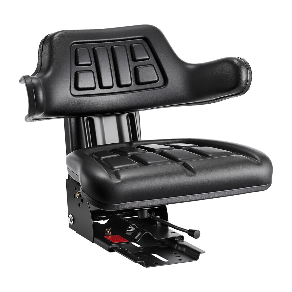 VEVOR Universal Forklift Seat, Waterproof Tractor Suspension Seat with Adjustable Back, Secure Tractor Seat with Micro Switch, Widely Compatible Seat for Skid Loader Bulldozer