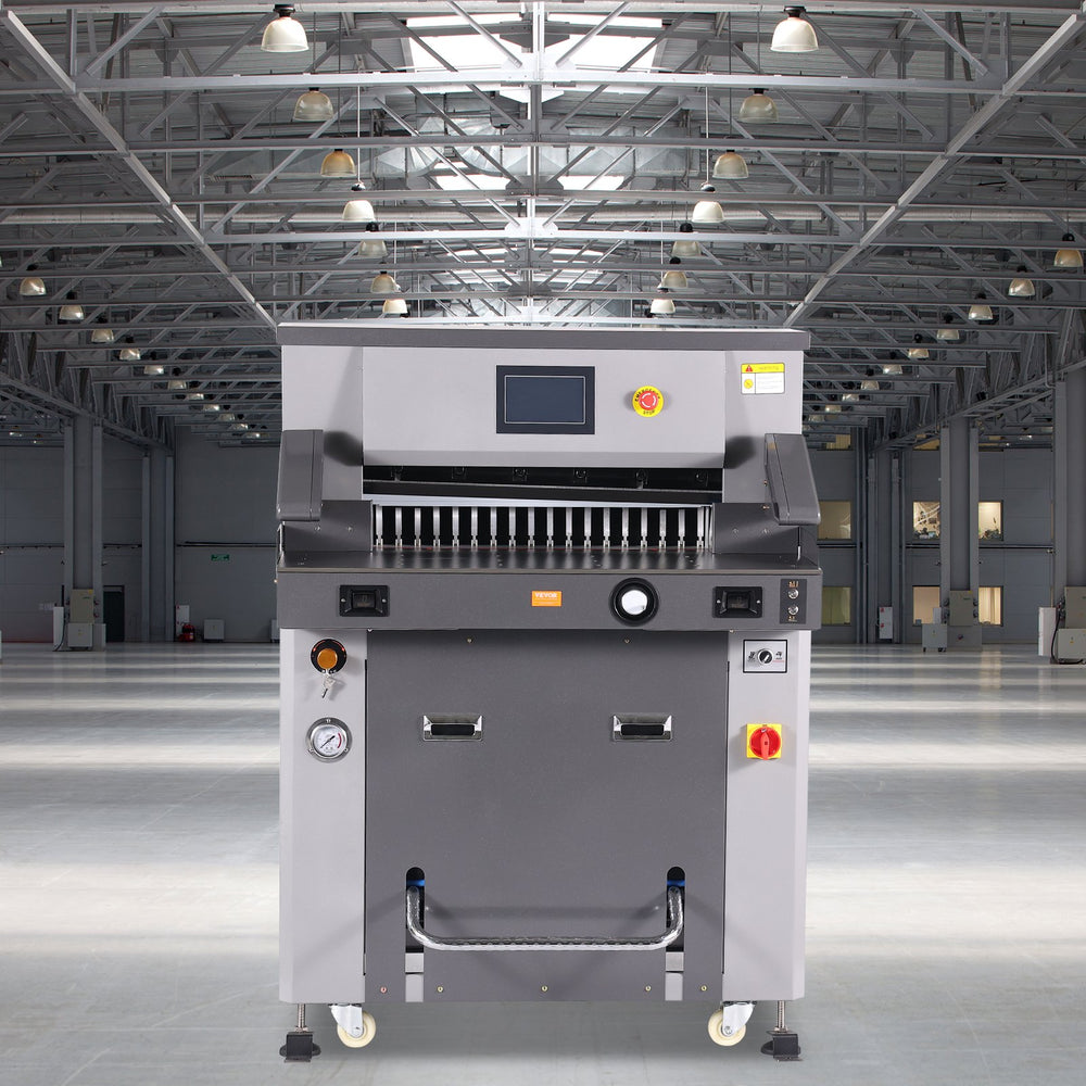 VEVOR Electric Hydraulic Paper Cutter 660.4 mm Cutting Width 80 mm Thickness 177.8 mm Screen