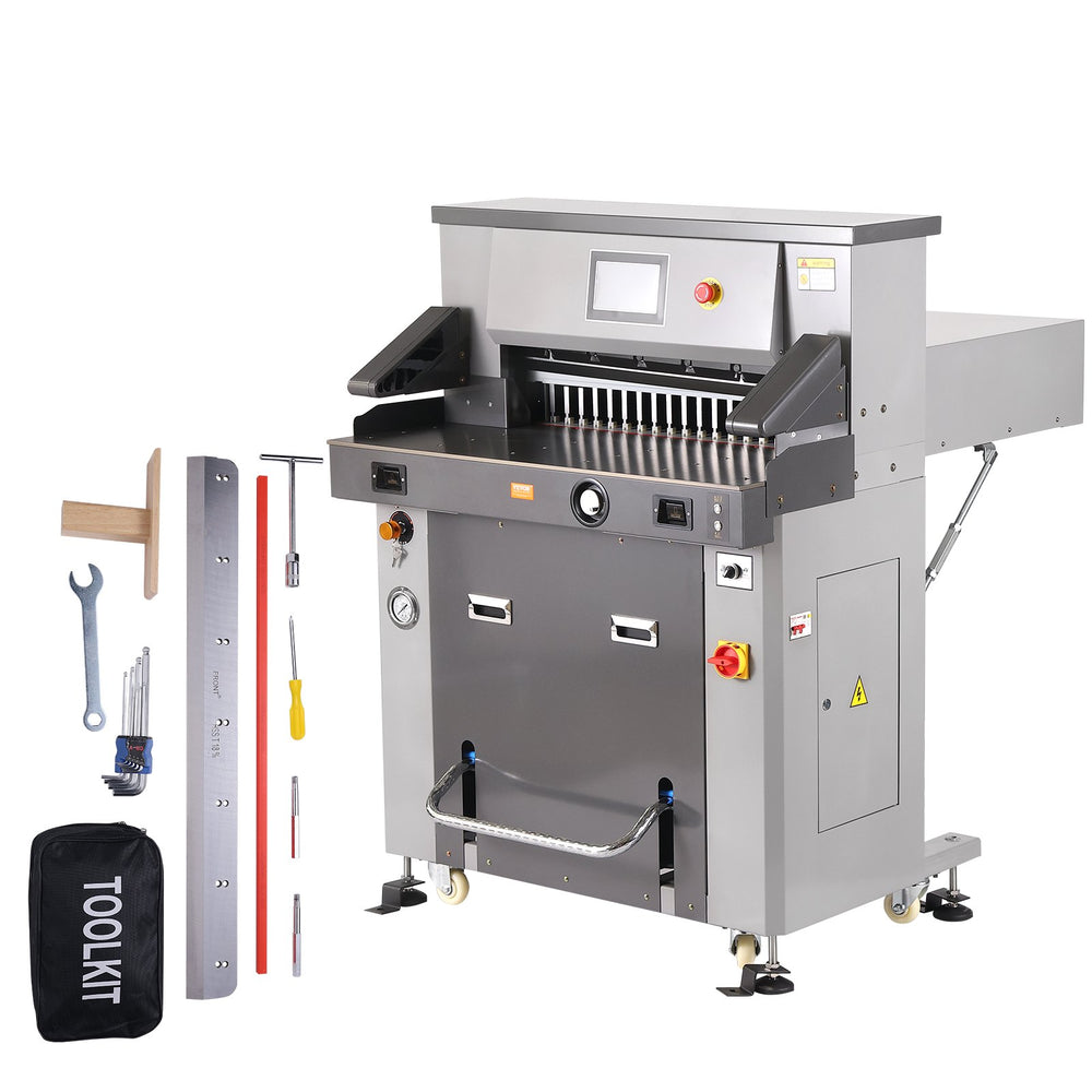 VEVOR Electric Hydraulic Paper Cutter 660.4 mm Cutting Width 80 mm Thickness 177.8 mm Screen