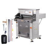 VEVOR Electric Hydraulic Paper Cutter 660.4 mm Cutting Width 80 mm Thickness 177.8 mm Screen