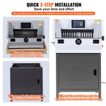 VEVOR Electric Paper Cutter 482.6 mm Cutting Width 80 mm Thickness 177.8 mm Touchscreen