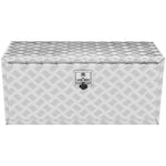 VEVOR Underbody Truck Box, 914 x 355 x 405 mm Pickup Storage Box, Heavy Duty Aluminum Diamond Plate Tool Box with Lock and Keys, Waterproof Trailer Storage Box with T-Handle Latch for Truck, Van, Trailer