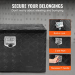 VEVOR Underbody Truck Box, 36" x 24" x 24" Pickup Storage Box, Heavy Duty Aluminum Diamond Plate Tool Box with Lock and Keys, Waterproof Trailer Storage Box with T-Handle Latch for Truck, Van, Trailer