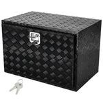 VEVOR Underbody Truck Box, 36" x 24" x 24" Pickup Storage Box, Heavy Duty Aluminum Diamond Plate Tool Box with Lock and Keys, Waterproof Trailer Storage Box with T-Handle Latch for Truck, Van, Trailer