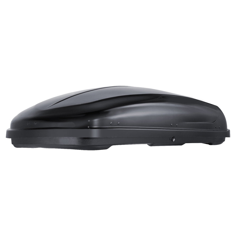 VEVOR Rooftop Cargo Carrier, 14 Cubic Feet Roof Cargo Box, ABS Hard Shell Roof Box, with Dual-Sided Opening and 2 Reinforced Straps, Aerodynamic, Suitable for most Crossbar, for Car, Wagon, SUV, Black