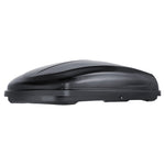 VEVOR Rooftop Cargo Carrier, 14 Cubic Feet Roof Cargo Box, ABS Hard Shell Roof Box, with Dual-Sided Opening and 2 Reinforced Straps, Aerodynamic, Suitable for most Crossbar, for Car, Wagon, SUV, Black