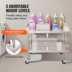 VEVOR Stainless Steel Work Table 76.2x91.4 cm Commercial Food Prep Table W/ 4 Casters