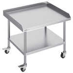 VEVOR Stainless Steel Work Table 76.2x91.4 cm Commercial Food Prep Table W/ 4 Casters