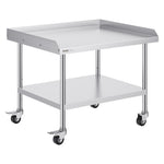 VEVOR Stainless Steel Work Table 76.2x91.4 cm Commercial Food Prep Table W/ 4 Casters
