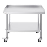 VEVOR Stainless Steel Work Table 76.2x91.4 cm Commercial Food Prep Table W/ 4 Casters