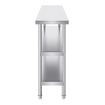 VEVOR Stainless Steel Food Prep Table Commercial Kitchen Work Table 35.6x152.4 cm