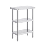 VEVOR Stainless Steel Food Prep Table Commercial Kitchen Work Table 35.6x61 cm