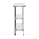 VEVOR Stainless Steel Food Prep Table Commercial Kitchen Work Table 35.6x61 cm