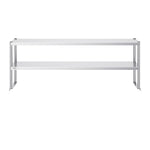 VEVOR Double Overshelf, Double Tier Stainless Steel Overshelf, 12 x 72 Inch Double Deck Overshelf, Height Adjustable Overshelf Prep Work Table for Kitchen, Restaurant and Workshop
