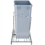 VEVOR Pull-Out Trash Can, 29L Single Bin, Under Mount Kitchen Waste Container with Slide and Handle, 110 lbs Load Capacity Heavy Duty Garbage Recycling Bin for Kitchen Cabinet, Sink, Under Counter