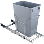 VEVOR Pull-Out Trash Can, 29L Single Bin, Under Mount Kitchen Waste Container with Slide and Handle, 110 lbs Load Capacity Heavy Duty Garbage Recycling Bin for Kitchen Cabinet, Sink, Under Counter