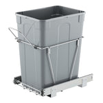 VEVOR Pullout Trash Can for Kitchen Cabinets, Garbage Waste Recycling Bin, Under Mount Waste Container, with Heavy Duty Metal Full Extension Sliding System and Handle, for Sink, Under Counter