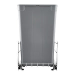 VEVOR Pull-Out Trash Can, 50 QT x2 Double Under Mount Kitchen Waste Container, Heavy Duty Garbage Recycling Bin with Door Kit and Soft Close Slide, for Kitchen Cabinet, Sink, Under Counter (Grey)