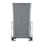 VEVOR Pull-Out Trash Can, 27 QT x2 Double Under Mount Kitchen Waste Container, Heavy Duty Garbage Recycling Bin with Door Kit and Soft Close Slide, for Kitchen Cabinet, Sink, Under Counter (Grey)