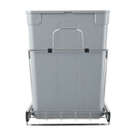 VEVOR Pullout Trash Can for Kitchen Cabinets, Double Under Sink Garbage Waste Recycling Bin, Under Mount Waste Container, with Heavy Duty Metal Full Extension Sliding System and Handle