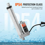 VEVOR Linear Actuator 12V 15.2 cm 1.4 cm/s High Speed 99.8 kg/1000N IP54 Protection
