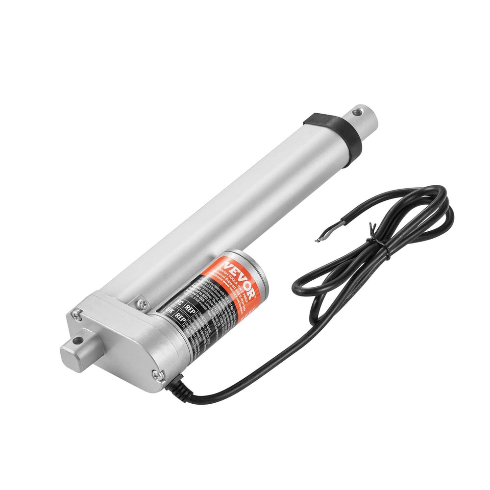 VEVOR Linear Actuator 12V 15.2 cm 1.4 cm/s High Speed 99.8 kg/1000N IP54 Protection