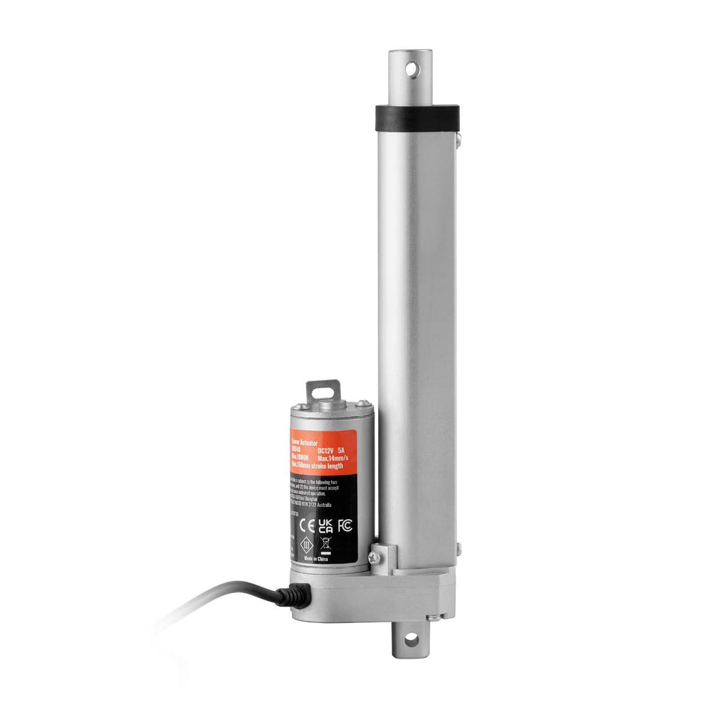 VEVOR Linear Actuator 12V 15.2 cm 1.4 cm/s High Speed 99.8 kg/1000N IP54 Protection