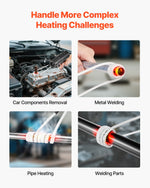 VEVOR Induction Heater Bolt Removal, 1800W 230V Magnetic Induction Heater Kit, Handheld Nut Buster Tool, Mini Heating Machine for Rusty Screw Removing, Car Garage Repairing Tools with 4 Coil and Box