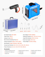VEVOR Induction Heater Bolt Removal, 1800W 230V Magnetic Induction Heater Kit, Handheld Nut Buster Tool, Mini Heating Machine for Rusty Screw Removing, Car Garage Repairing Tools with 4 Coil and Box