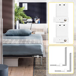 VEVOR Murphy Mounting Wall Springs Mechanism Heavy Duty Support Hardware DIY Kit for Queen Twin Size Bed (Horizontal), White