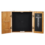 VEVOR Dartboard Cabinet, Solid Wood Dartboard Cabinet Set, Official Size Hideaway Cabinet with Socreboard and Accessories, Features Easy Assembly, Perfect for Cricket Games (Dartboard Not Included)